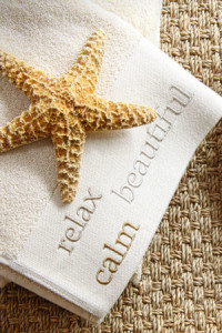 Massage in Lake Bluff Towel with Starfish