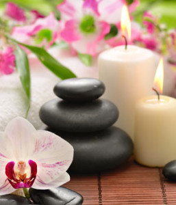 Massage in Lake Forest Candles and Flower