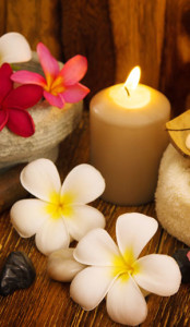 Massage in Mundelein Flowers and Candles