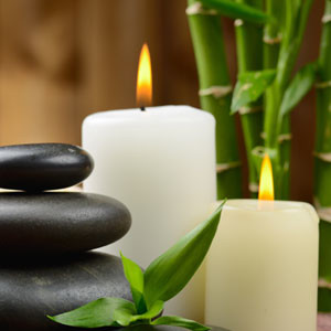 Massage in Vernon Hills Rock and Candles